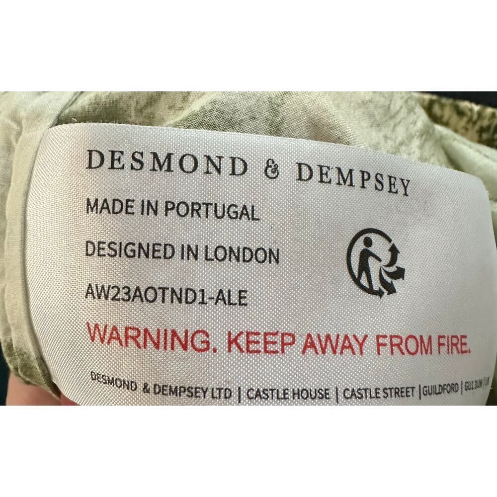 DESMOND & DEMPSEY Night Bloom-print Pyjama Pajama Pants Floral Cottagecore Sz S - Picture 8 of 8